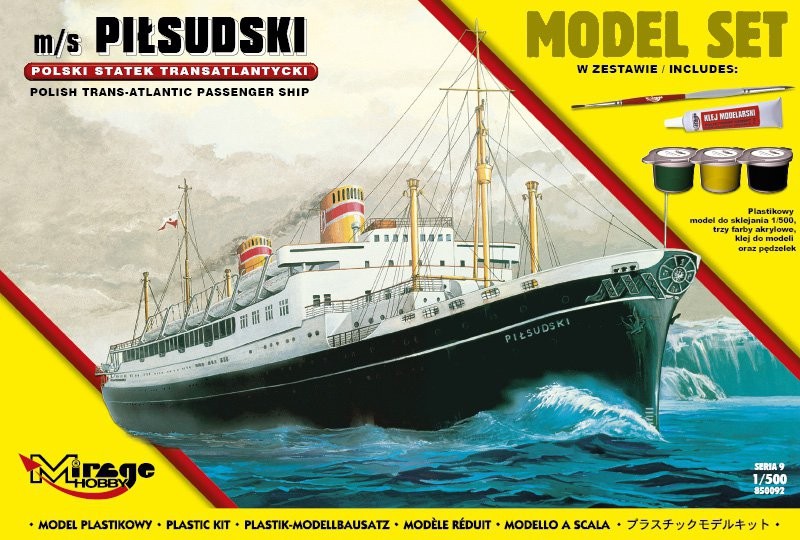 m/s PIŁSUDSKI Polish Transatlantic ship konstruktors