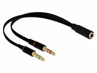 Delock 65967 Audio-cable 0,2 m 3.5mm 2 x 3.5mm black (65967)