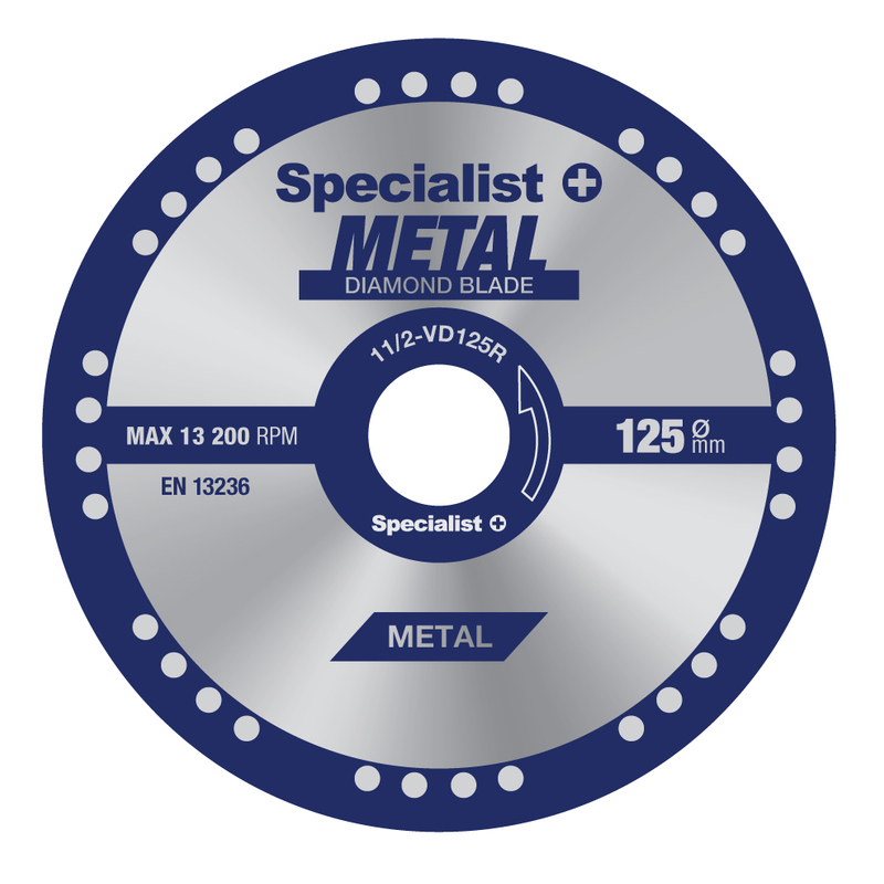 Specialist+ Dimanta griešanas disks metālam 125x1,5x22,23 mm