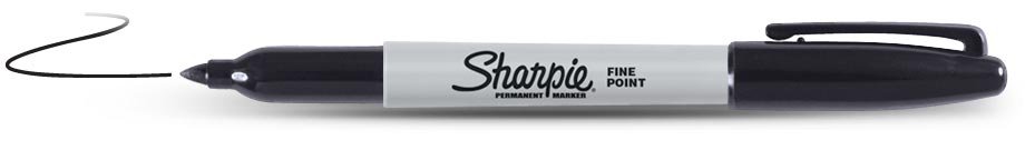 Marķieris Sharpie Fine melns