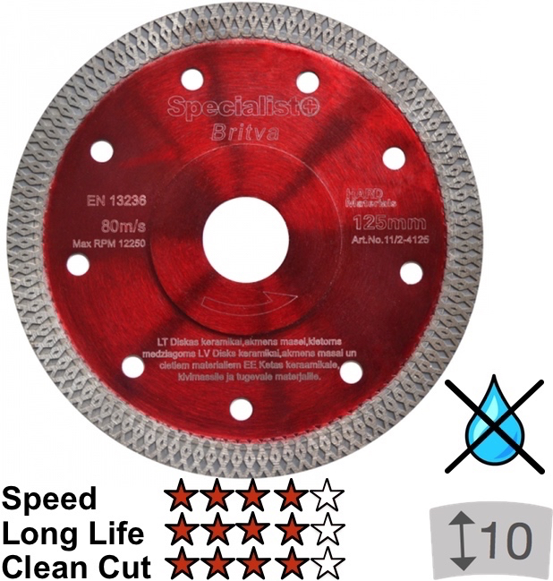 Specialist+ Dimanta disks Specialist Britva 125x1,2x22
