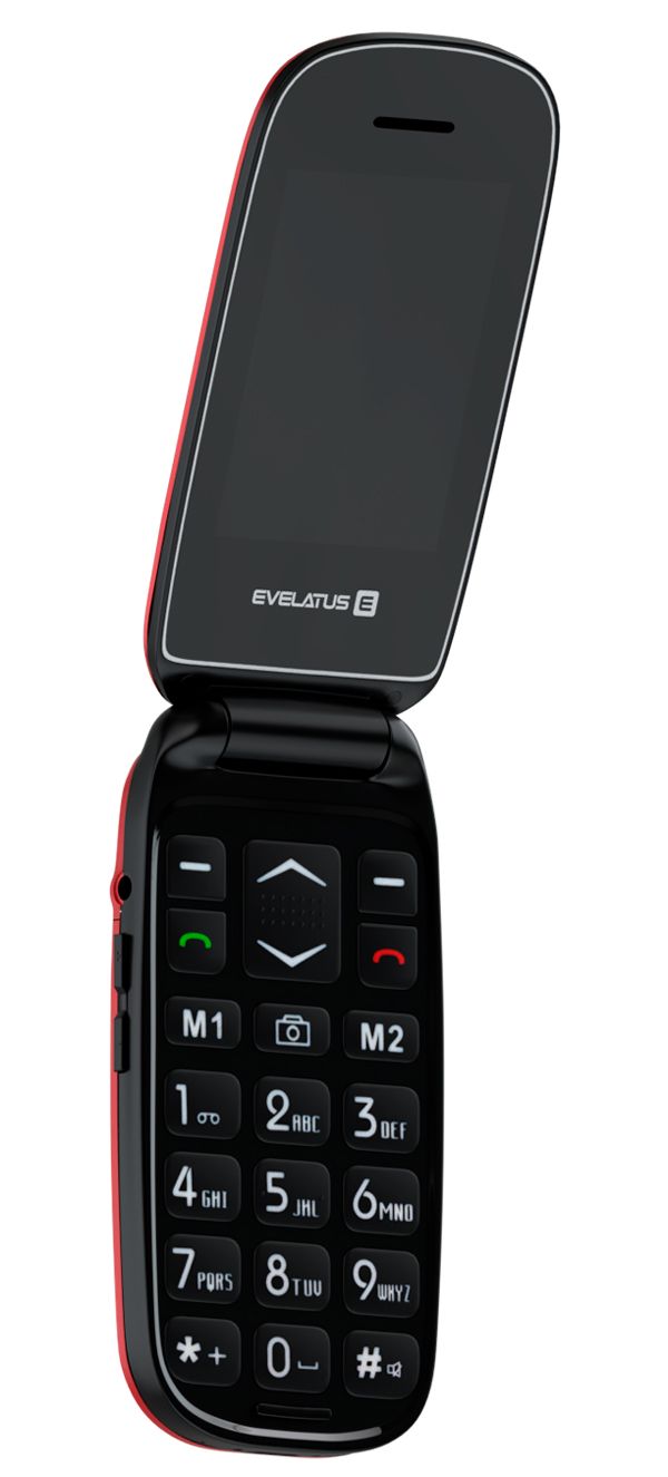 Evelatus Wave Dual Sim Red (LAT, RUS, ENG) Mobilais Telefons