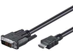 M-CAB 2M HDMI DVI -D 18+1 CABLE M/M FULL HD BLACK 7300081 (4260134933308) kabelis video, audio