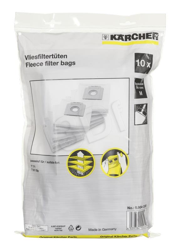 Karcher Filter bags fleece T 7 eco 10 4039784155251 aksesuārs putekļsūcējam
