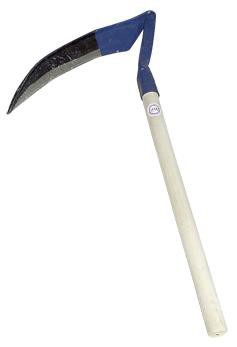 Garden scythe with a handle