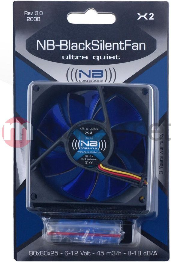 Wentylator Noiseblocker BlackSilent Fan X2 (ITR-X-2) LX2R (4250051906080) ventilators