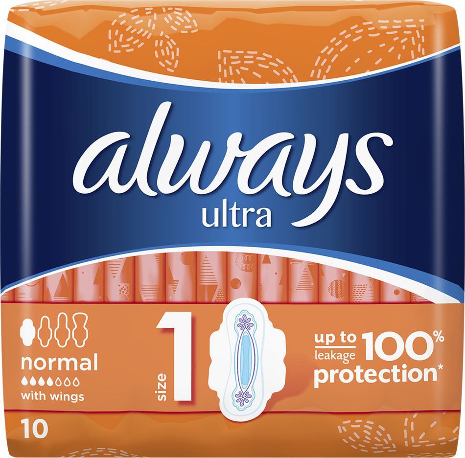 Always Ultra Normal Plus Podpaski Higieniczne 10 szt. 515991 (5997253515991) kosmētika ķermenim