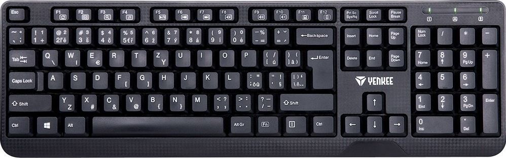 Universal keyboard YKB 1002 CS USB spill-resistant klaviatūra