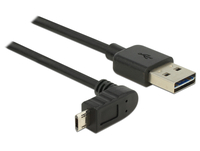 DeLOCK 83848 1m USB A Micro-USB B black USB Kabel (83848) USB kabelis