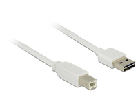 DeLOCK 2m, USB2.0-A/USB2.0-B 2m USB A USB B Wei USB Kabel (83687) USB kabelis