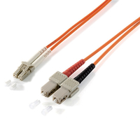 equip 254323 LWL Patchkabel LC/SC 62,5/125mµ 3.00m orange kabelis, vads