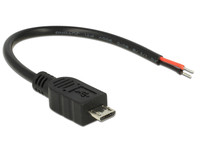 DeLOCK 82697 0.1m Micro-USB B black USB Kabel (82697) USB kabelis