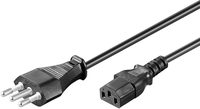MicroConnect Power Cord Italy - C13 3m Black, 16A  5711783377757 Barošanas kabelis