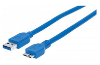 Manhattan USB 3.0 Verlangerungskabel 1m A-Stecker/A-Buchse USB kabelis