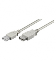 Cable USB2 A/A M/F 1.8m extension cable USB kabelis