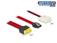 DELOCK Slotblech SATA 7Pin-Bu + 2-Pin-Molex-Stromst. -> 8Pin extern kabelis datoram