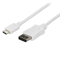 StarTech.com 1,8m USB C auf DisplayPort Kabel - 4K 60Hz - Wei (CDP2DPMM6W) USB kabelis