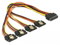 DELOCK Stromkabel 4x 15Pin SATA -> 2x 15Pin SATA St/Bu 30cm kabelis datoram