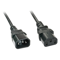 Lindy 2m C14 to C13 Extension Cable 4002888303316 Barošanas kabelis