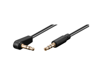 MicroConnect 3.5mm jack Cable 0,5m M-M 90  3.5mm (3-pin, stereo) 90   5711783234760 kabelis, vads