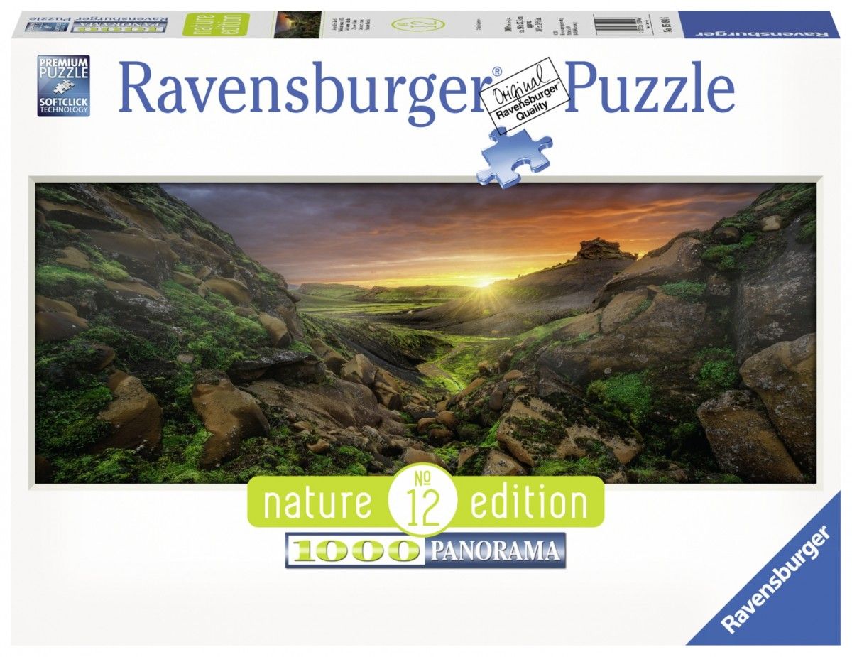 Ravensburger Puzzle 1000 elementow. Slonce nad Islandia (GXP-632978) GXP-632978 (4005556150946) puzle, puzzle