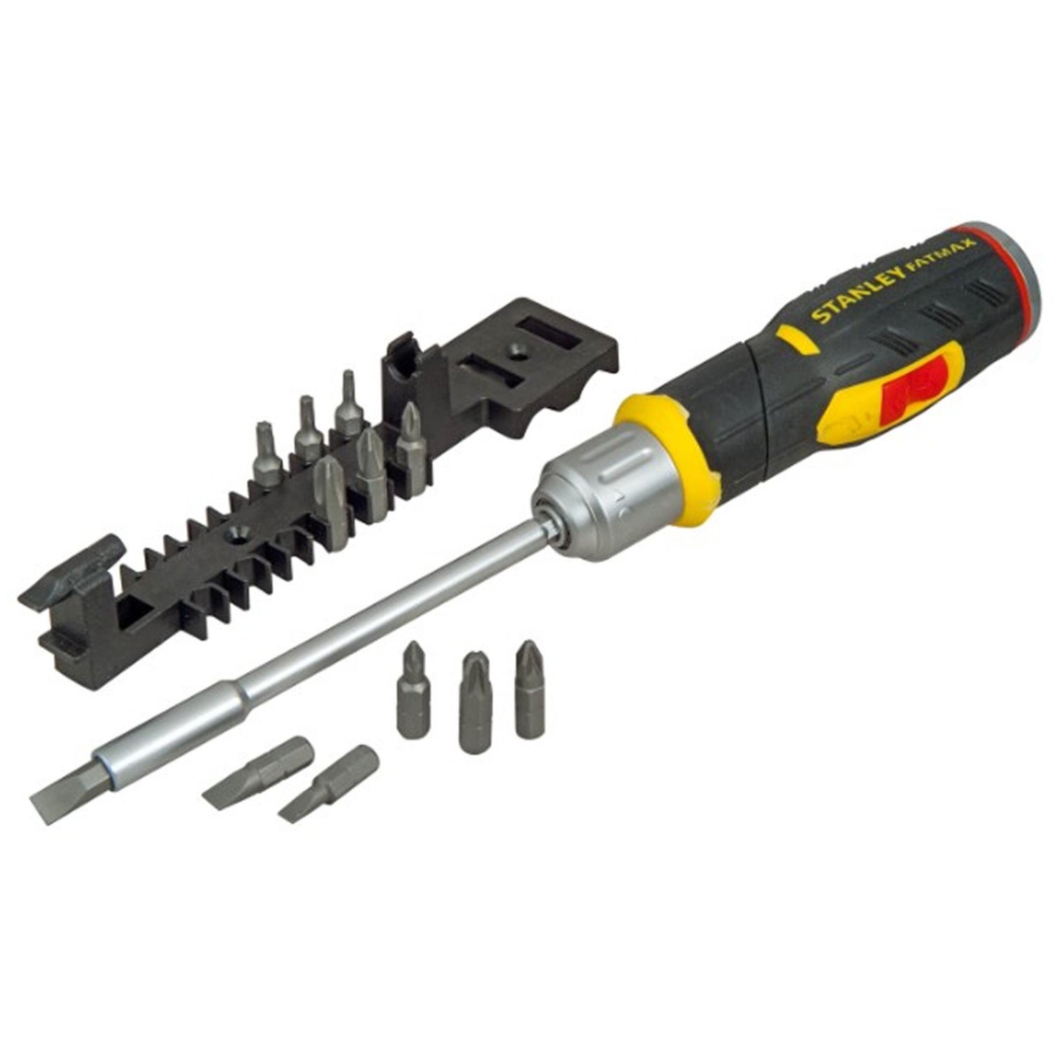 Stanley FATMAX screwdriver with ratchet and 12 bits set (FMHT0-62691)