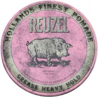 Reuzel Hollands Finest Pomade very strong hold pomade based on waxes and oils Pink 113g Matu šampūns