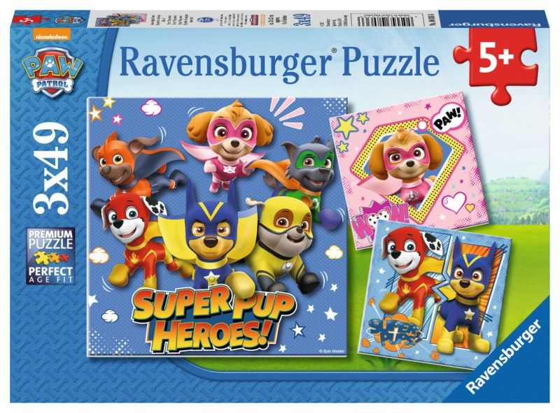 Ravensburger Puzzle 3x49 Psi Patrol (080366) RAP 080366 (4005556080366) puzle, puzzle