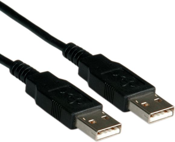 ROLINE USB 2.0 Kabel, Typ A-A, schwarz, 4,5 m monitors
