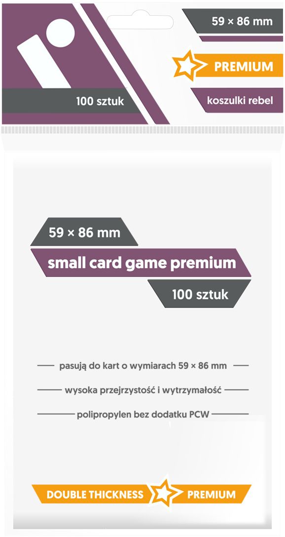 Rebel Koszulki Small Card GP 59x86 (100sztuk) 268345 (5902650611931) galda spēle