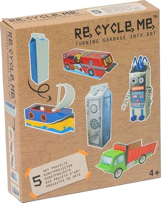 Re-Cycle-Me Zestaw Kreatywny. Sejf - 5 zabawek 331426 (8716569029728)