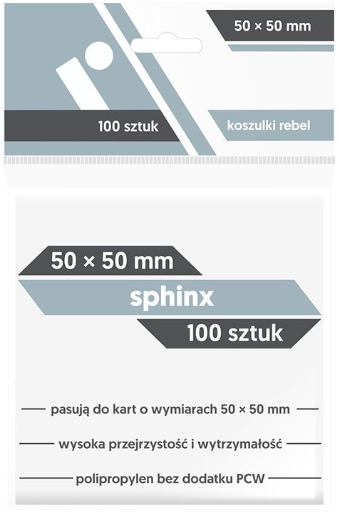 Rebel Koszulki Sphinx 50x50 (100sztuk) 268343 (5902650611917) galda spēle