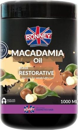 Ronney Macadamia Oil Complex Professional Mask Restorative maska do wlosow z olejem macadamia 1000ml 5060589154766 (5060589154766)