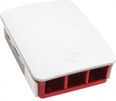 Raspberry Pi 2 / Pi 3 / Model B+ Case, White/rot Raspberry PI datora daļas