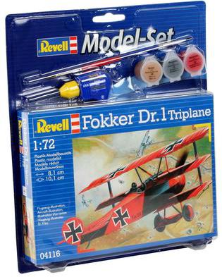 Model Set Fokker Dr. 1 Tripla bērnu rotaļlieta