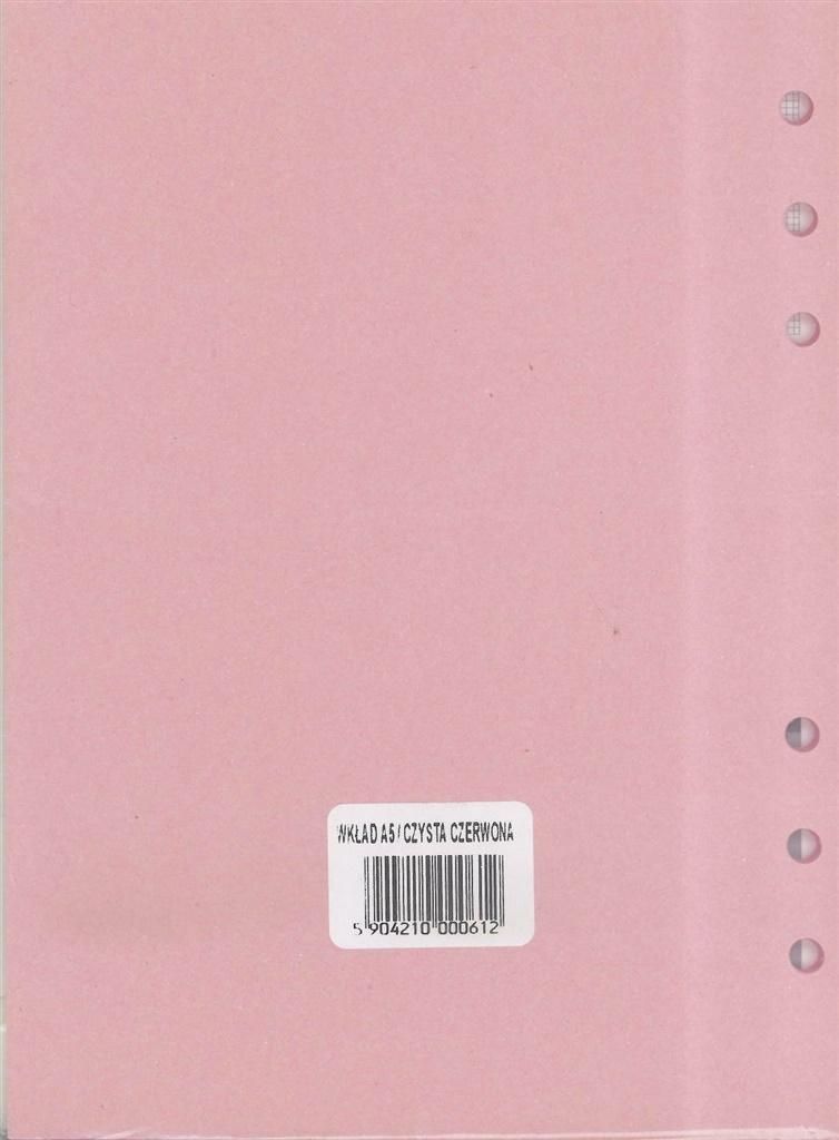 Antra Wklad do organizera A5 Czysta czerwona (270050) 270050 (5904210000612)