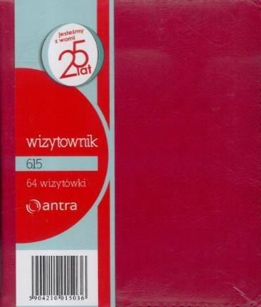 Antra Wizytownik 64 dwuklatkowy 615 czerwony ANTRA - 233384 233384 (5904210015036) biroja tehnikas aksesuāri