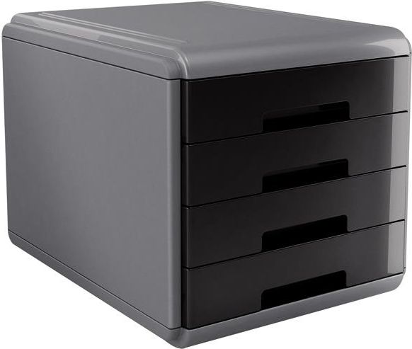 Arda organizer MyDesk szaro-czarny 4 szuflady (18P4PN) 18P4PN (8003438014986) biroja tehnikas aksesuāri