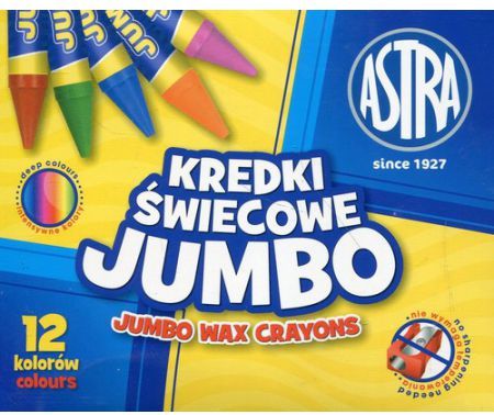 Astra Kredki swiecowe Jumbo 12 kolorow 284451 (5901137124476)