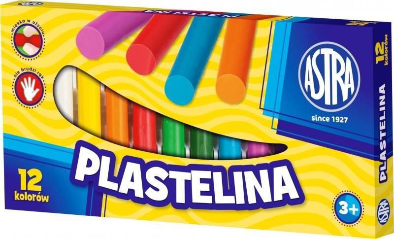 Astra Plastelina 12 kolorow (136842) 136842 (5900263030095) materiāli konstruktoriem