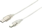 Kabel USB Equip USB A/B, 1m, Silver (128653) USB kabelis