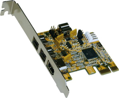 Kontroler Exsys PCIe x1 - 3x FireWire 800 + 1x FireWire 400 (EX-16415) karte