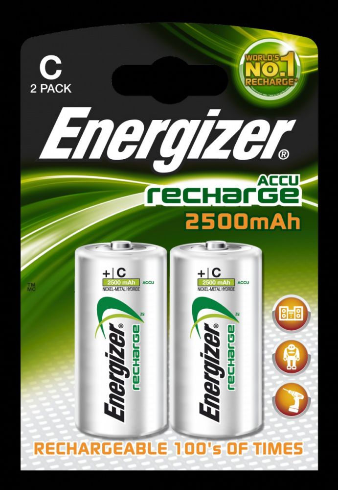 Energizer Akumulator Power Plus C / R14 2500mAh 2 szt. Baterija