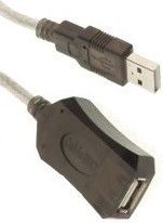 Kabel USB Elmak Przedluzacz aktywny USB SAVIO CL-76 5m USB kabelis