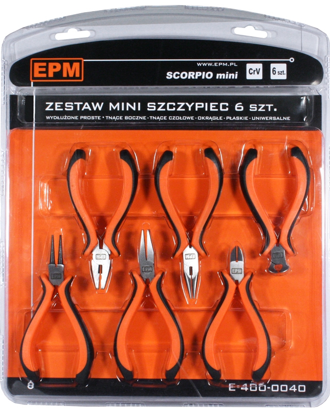 EPM Mini pliers set 6 pieces CRV Scorpio (E-400-0040)