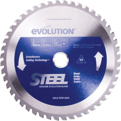 Evolution Pila widiowa TCT do ciecia stali 305mm 60z (EVO-305-60-S) EVO-305-60-S (0849713000491) Elektriskais zāģis