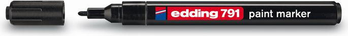 Edding Marker Lacquer Edding 791 1-2mm BLACK (791C ED)