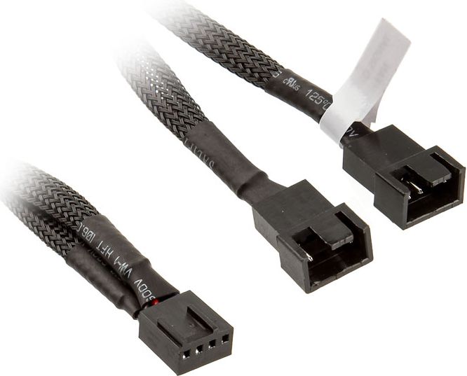 EK Water Blocks EK-Cable Y-Splitter 2-Fan PWM (10cm) kabelis datoram