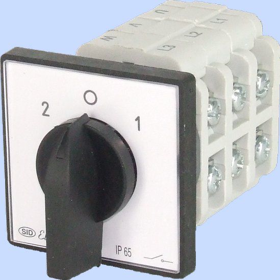 Elektromet Lacznik krzywkowy 2-0-1 3P 16A z plytka IP65 Luk 16-72 (921672) 921672 (5906197480715) komutators