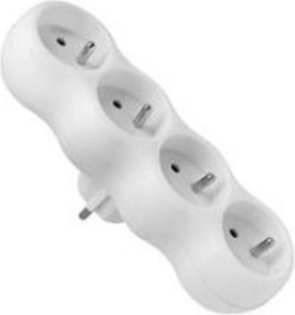 Elgotech Plug-in connector 4-sockets w / u R-40CA elektrības pagarinātājs